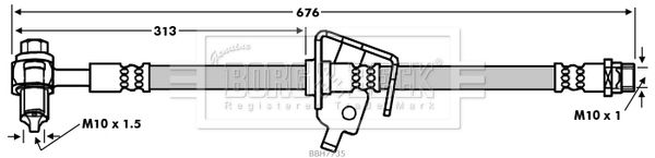 BORG & BECK Pidurivoolik BBH7735